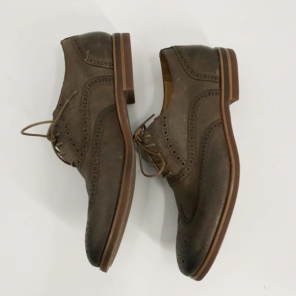 WARFIELD & GRAND Brown Jacob Brogue Leather Oxfords- Size 11 main image 4